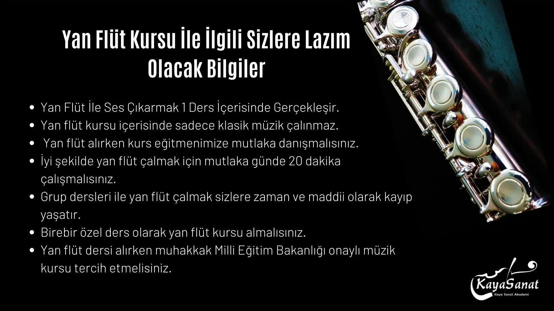 Yan Flüt Kursu İle İlgili Sizlere Lazım Olacak Bilgiler
