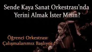 Kaya Sanat Orkestrası 2020-2021 Çalışmalarına Başlıyor