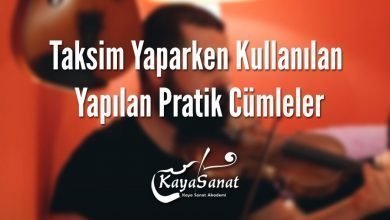 Taksim Yaparken Kullanılan Yapılan Pratik Cümleler