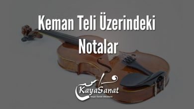 Keman Teli Üzerindeki Notalar