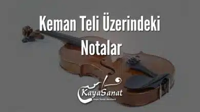Keman Teli Üzerindeki Notalar