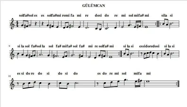 En Kolay Çalınan 5 Yan Flüt Notası - Gülümcan
