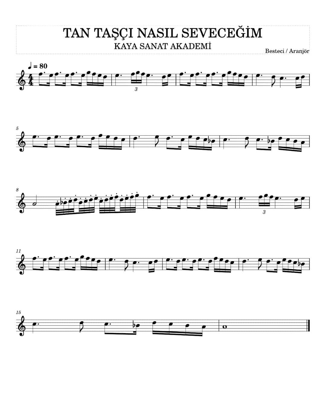 Keman Notaları - Kolay Keman Notaları 2025