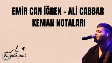 Emir Can İğrek - Ali Cabbar Notaları
