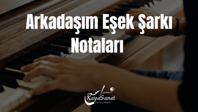 Arkadaşım Eşek Notaları (Melodika & Piyano)