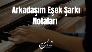 Arkadaşım Eşek Notaları (Melodika & Piyano)